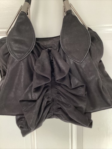 Big Buddha Ruched Shoulder Tote Black - Picture 2 of 5