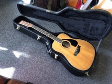 Yamaha Fg 612s 12-string Acoustic Guitar 1980s Taiwan W/ Hard Case Very Good