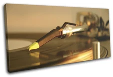 Turntable Decks Vinyl Stylus Music DJ Club SINGLE CANVAS WALL ART Picture Print