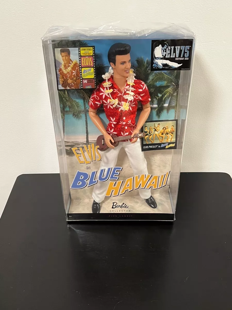 ELVIS IN BLUE HAWAII DOLL BARBIE COLLECTORS EDITION ~ NEW IN BOX