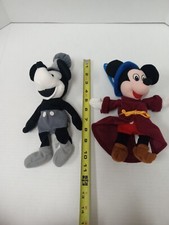 Disney Mickey Mouse Plush Lot Steamboat Willie Fantasia