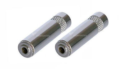 (2 Pack) Neutrik Rean (NYS240) 3-Pole 3.5mm Stereo Cable Ext Jack w/Metal Handle
