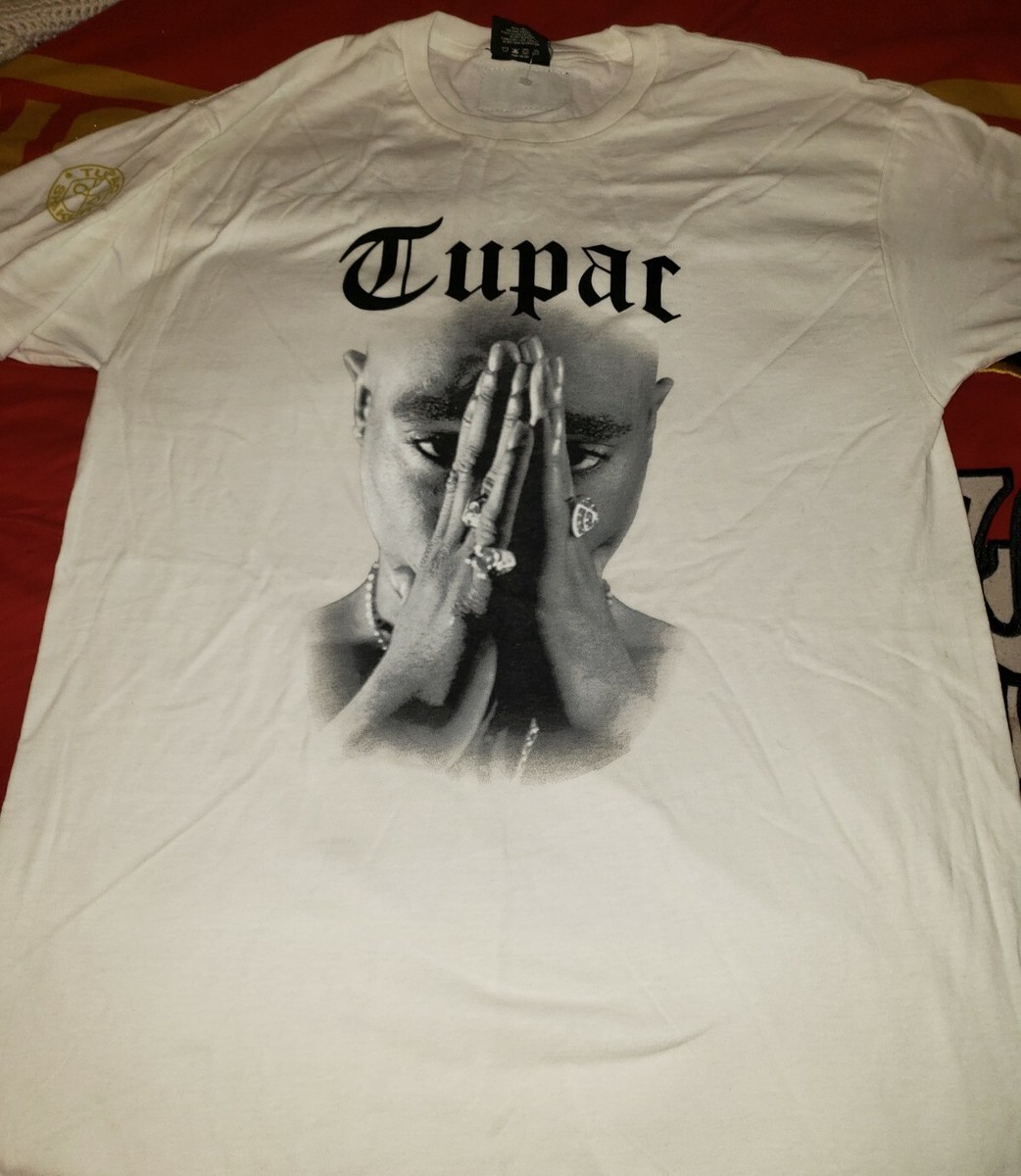 Tupac 2Pac Shakur x Cross Colours Colors Rap T-Shirt New Vintage L