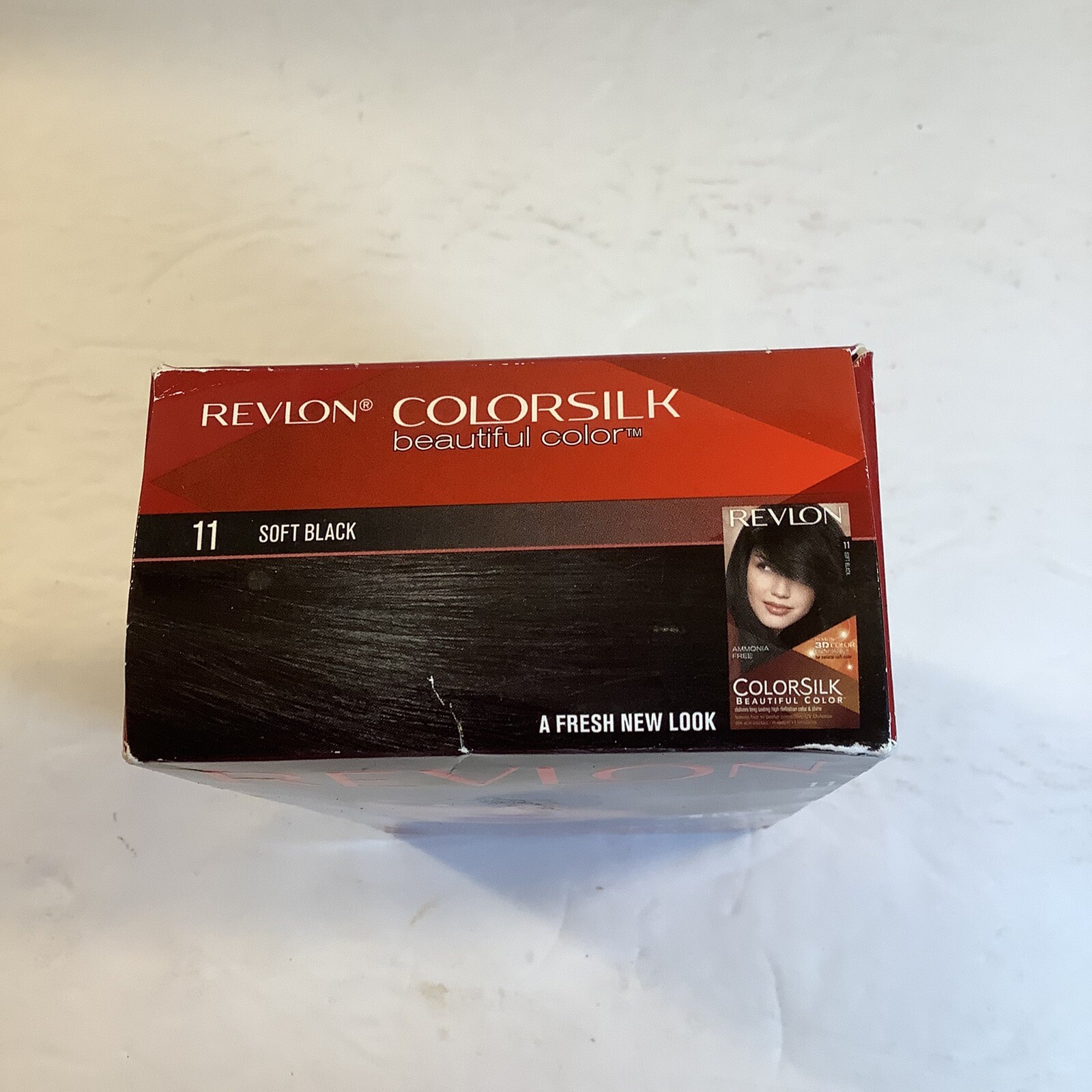 Revlon Hair Dye, Colorsilk 11 Soft Black 3D Color Gel Permanent, Ammonia Free