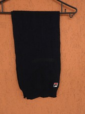 Vintage FILA Knit Scarf Shawl Navy Blue 59x8" 150x20 cm