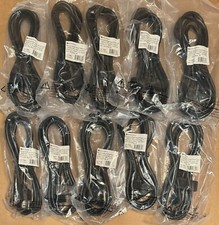 10 Monoprice Power Cord NEMA 5-15P to IEC 60320 C13, 16AWG 13A Black 3 Prong 6ft