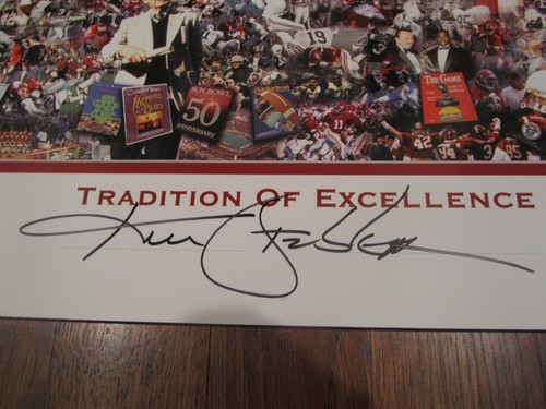 Alabama QB Greats Starr, Namath, Stabler Autographed 20x44 Photo #19/50 JSA LOA - Foto 3 di 12