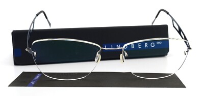 Lindberg Glasses Frame 2226 53 Col. U13 Spirit Titanium Blue Rimless Designer