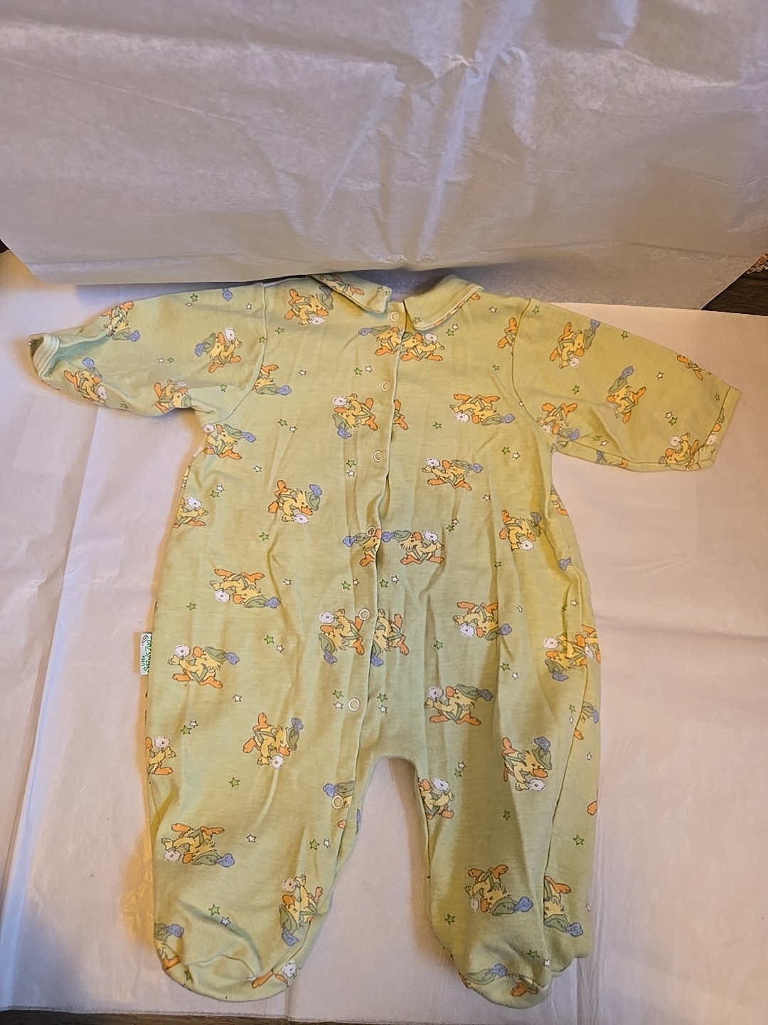 3-6 M Little Suzy's Zoo One Piece Romper Baby Outfit Vtg Y2k 90s/00s Duck