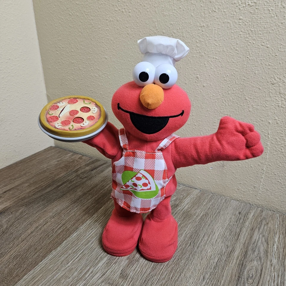 2006 Elmo Sesame Street Pizza Pie Maker Chef Sings & Dances *** TESTED & WORKING - Image 2 of 4