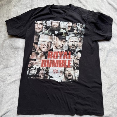 WWE Royal Rumble Shirt Mens Medium Black John Cena Brock Lesnar Randy Ortin 2014