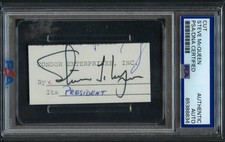 Steve McQueen d1980 signed autograph 1.5x3 cut Actor 
