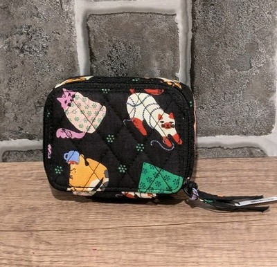 Vera Bradley   Travel Pill Case   HERDING CATS Black & Colorful Kitties V471