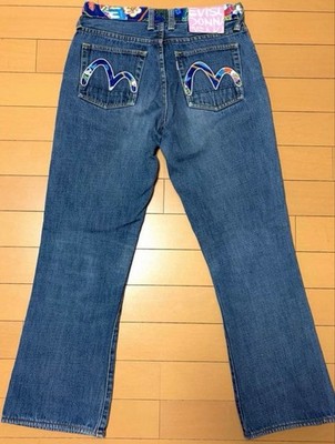EVIS Denim Pants Ebisu Jeans Flare Pants Size 28 Used in Japan