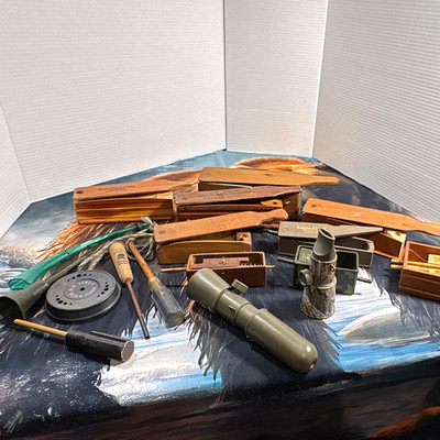 Mixed Brands Turkey Calls Set 10pc Box/Squeeze/Slate + Striker