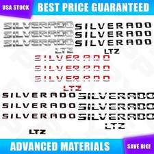 Front Rear Door 3d Emblem Badge Tailgate Letters For Silverado 1500 2500 Lt Ltz