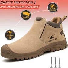 Men Safety shoes composite toe Indestructible anti piercing shoe Protective Boot
