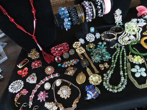 Vtg Huge Lot Jewelry VENDOME Kramer W Germany BAKELITE 925 Czech Austria REGENCY