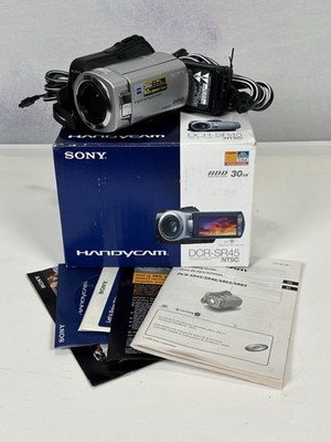 Sony DCR-SR45 Handycam 30GB HDD 40x Zoom Tested w/ ALL Original