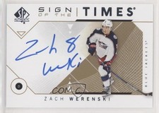 2018-19 SP Authentic Sign of the Times 2019-20 Update Zach Werenski Auto ez4