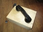 Vintage EE-8 War Time Field Phone Wooden Box Reciever Very Nice! — photo 7