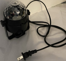LED Rotating Crystal Ball Disco Effect Light, Multicolor, Manual, Power Cord