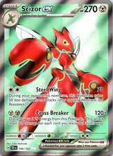 Scizor ex 195/162 Ultra Rare Holo SV05: Temporal Forces NM Pokemon