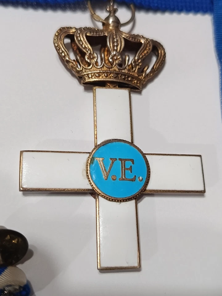 ANTICA Decorazione medaglia Ufficiale Ordine Al Merito Dei Savoia OMS CROCE - Immagine 3 di 4