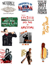 Negan The Walking Dead TV Stickers