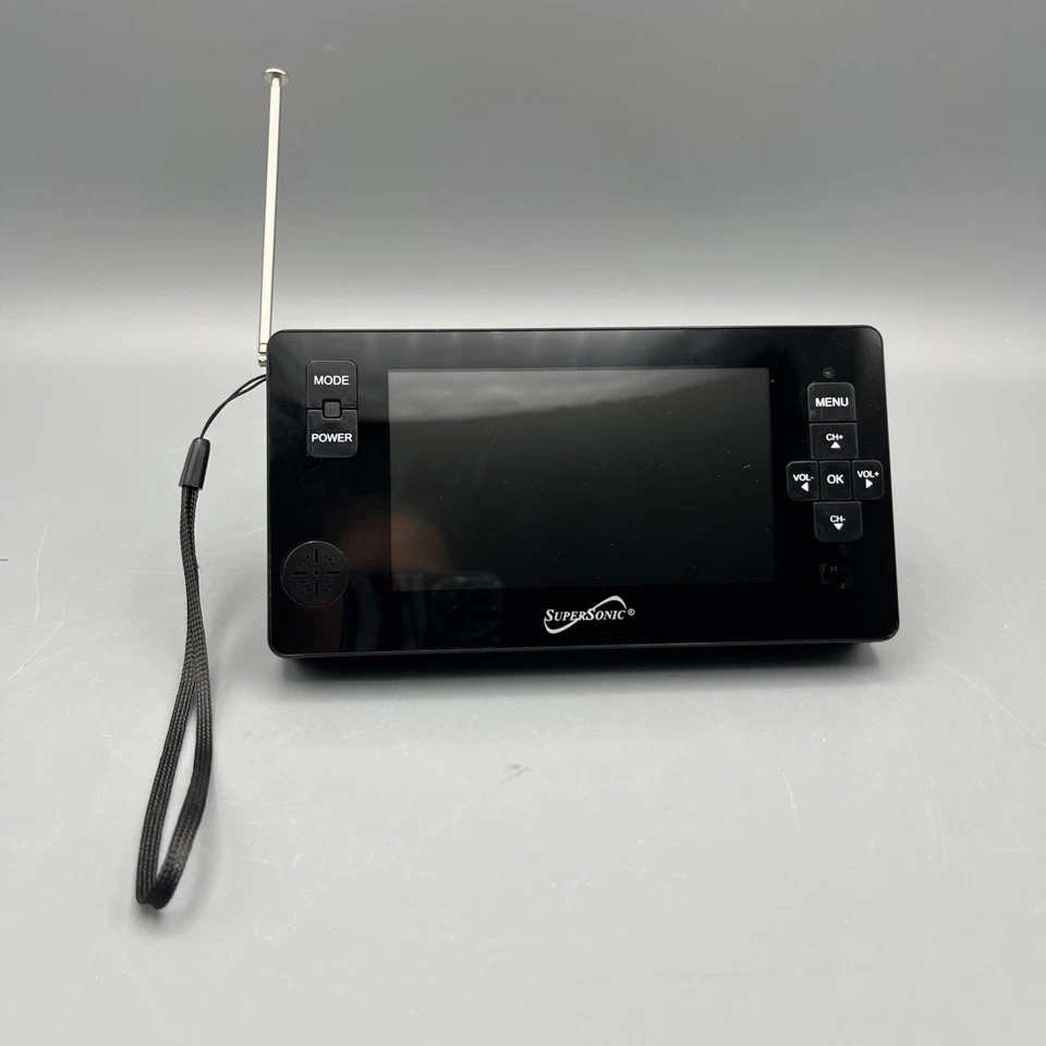 Supersonic SC-143 - 4.3” Portable Rechargeable Digital LCD TV AC/DC Compatible - Image 2 of 4