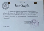 Football tickets / Invitation / 1997 Romania - Macedonia