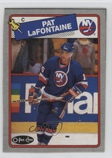 1988-89 O-Pee-Chee Box Bottoms Pat LaFontaine #C HOF 0xc6