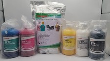 Procolored DTF Ink Set 5x250ml CMYKW 500g DTF Powder New Without Box
