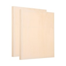 2 Pack Wood Panel Board, 6"x6" Unfinished Wood Canvas Square Wooden
