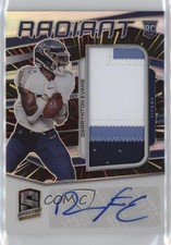 2020 Panini Spectra Hyper Prizm 17/75 Darrynton Evans #21 Patch Auto 15w6