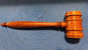 Vintage Wooden  Judges and Auctioneer Gavel 10" Long