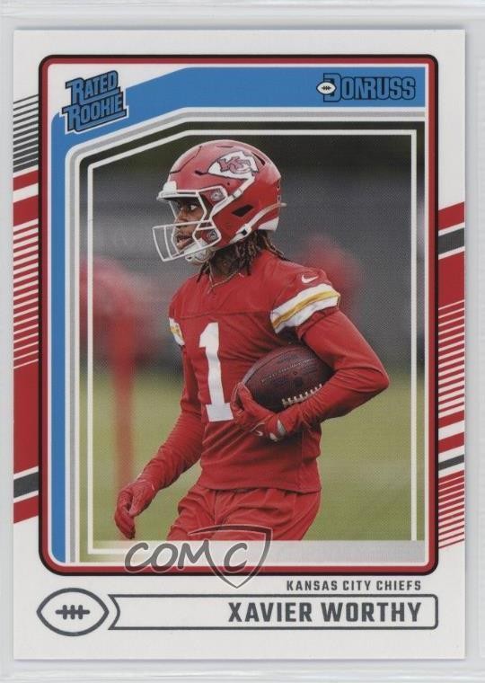2024 Panini Donruss Rated Rookie Xavier Worthy #398 06e0