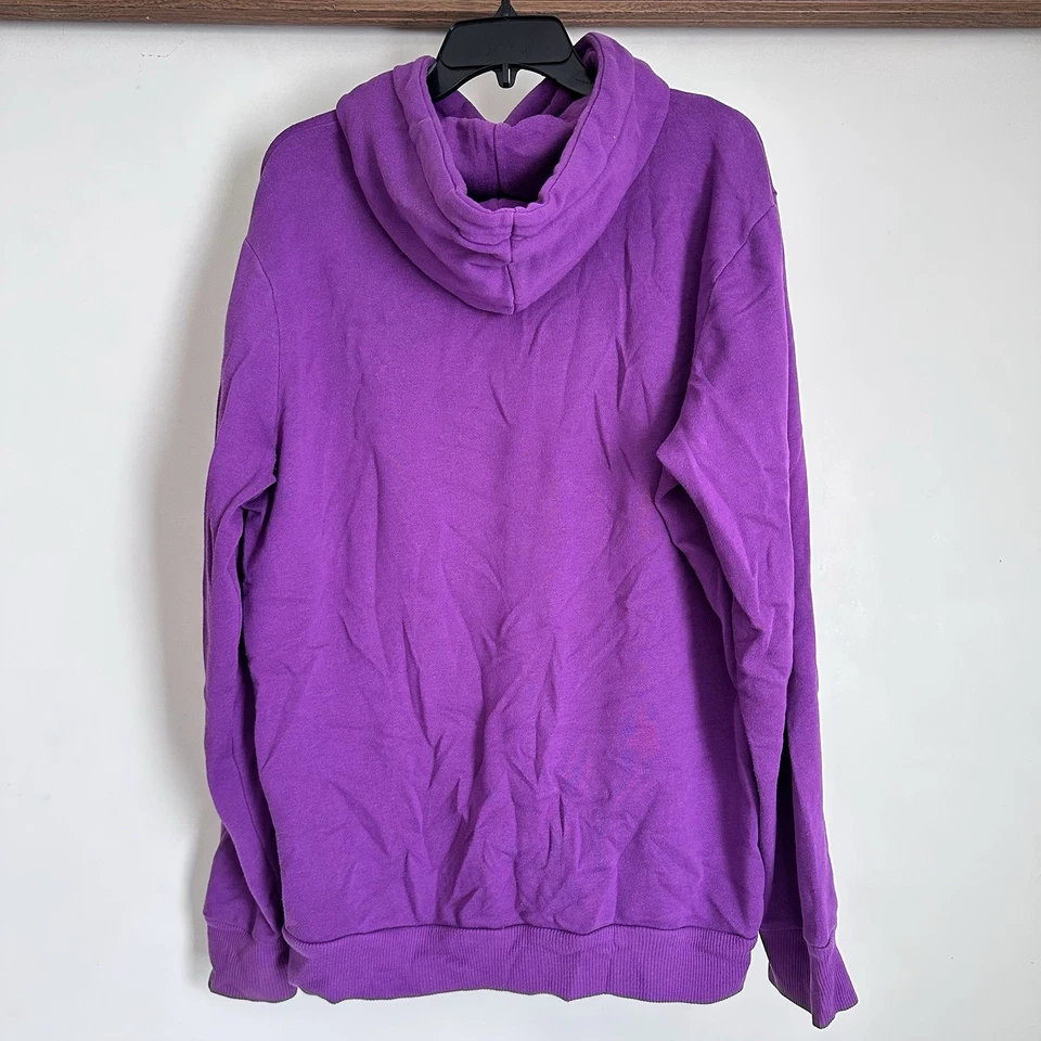 Sudadera con capucha violeta púrpura manga larga para hombre talla M 60 % algodón Foto 2 de 3