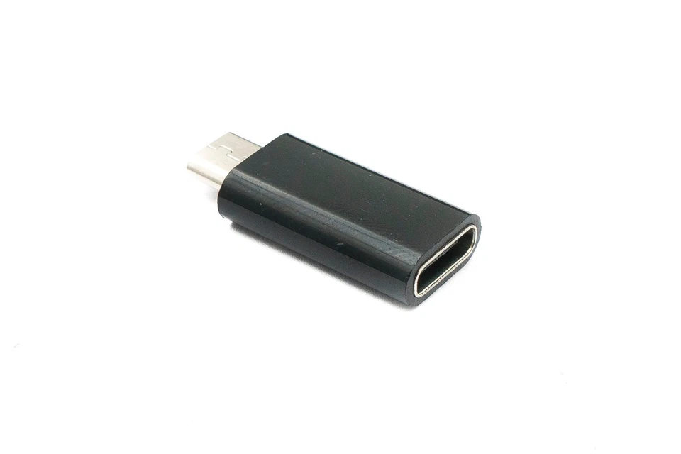 SYSTEM-S USB 3.1 Adapter Typ C Buchse zu 2.0 Micro B Stecker in Schwarz - Bild 4 von 4