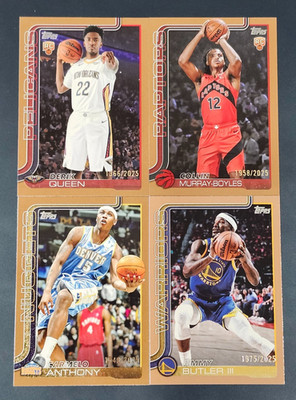 2025-26 Topps Flagship Basketball GOLD BORDER #/2025 You Pick - 2 Card Minimum