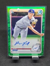 Ryan Pepiot 2020 Bowman Chrome 1st Bowman Green Auto /99