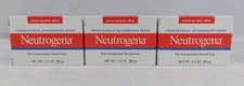 Lot Of 3Neutrogena facial bar soap for acne prone skin 3.5 oz each
