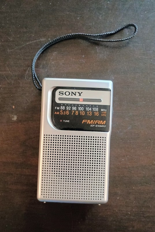 Sony ICF-S10MK2 Pocket Radio with Speaker - Silver