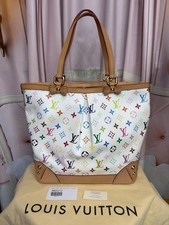 Louis Vuitton White Multicolore Sharleen MM Tote Marc Jacobs Era RARE Vintage LV