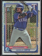 2024 Bowman #BCP-16 Abimelec Ortiz Chrome Prospects Mojo Refractors
