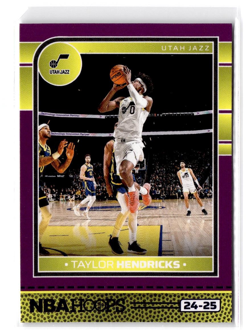 2024-25 Hoops Taylor Hendricks #72 Purple Utah Jazz