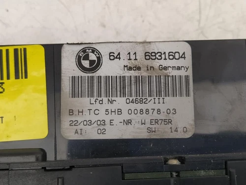 64116931604 Mando Climatizador para BMW SERIE 3 BERLINA (E46) * 2003 2241743 - Imagen 4 de 10