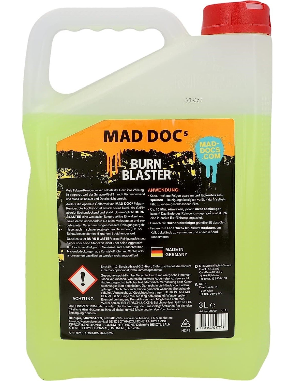 Nigrin MAD DOCs Pulitore Cerchioni 6L foto 2