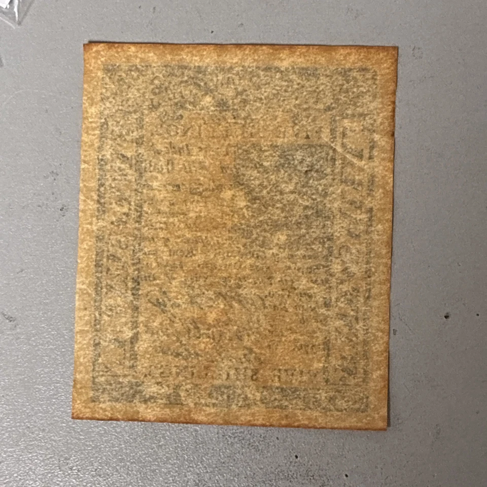 Fr. DE-77, January 1, 1776, 5 Shillings, Delaware Colonial Currency,vintage Repr - Image 2 of 4