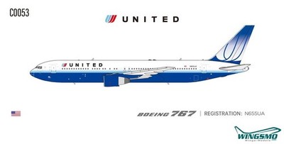 Panda Model United Airlines Boeing 767-300 N655UA C0053